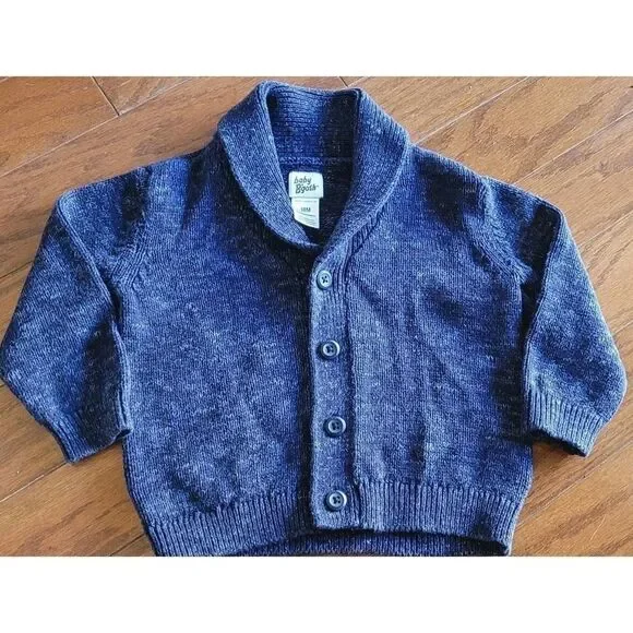 Oshkosh B'gosh Blue Sweater Button Up Cardigan Boys 18M - Picture 1 of 2
